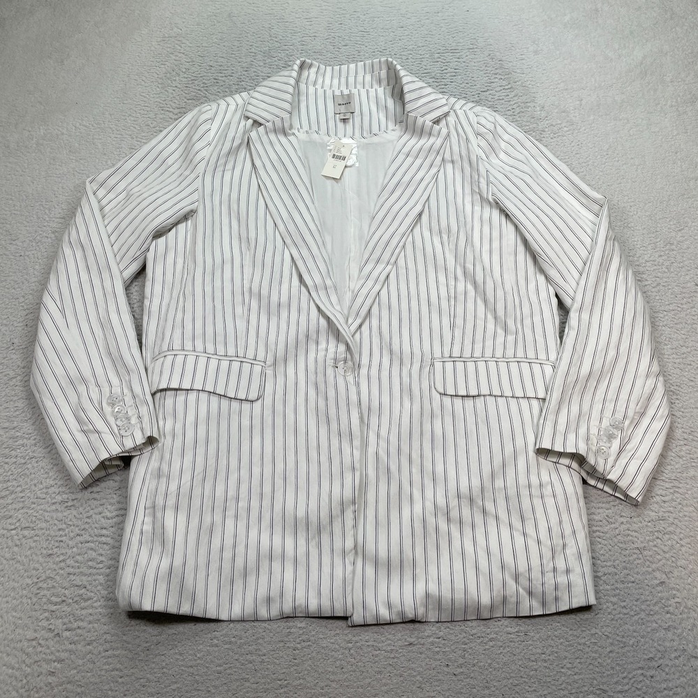 Anthropologie The Tessie Blazer‎ By Maeve Striped Edition XL NEW
